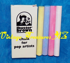 Image for Buster Brown Chalk for Pop Artists Vintage ca 1960s Advertising Premium Promotional Giveaway Collectible Buster Brown Shoes SUPER RARE (Unused/Mint in Box) <b><span style='color:red'>***USPS FIRST CLASS SHIPPING INCLUDED – DOMESTIC ORDERS ONLY!***</span></b><span style='color:purple'>